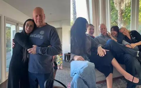 Bruce Willis, alături de fosta și actuala soție, dar și cele cinci fiice, la aniversarea de 70 de ani. Imagini emoționante cu actorul și Demi Moore, în timp ce dansau: „Te iubim”