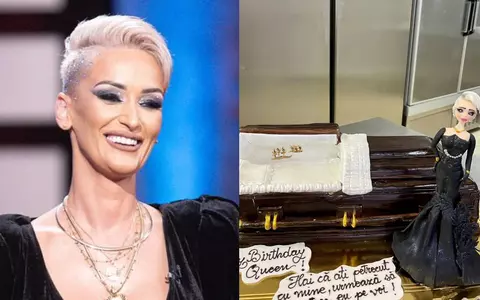 Gabriela Lucuțar, petrecere spectaculoasă de ziua ei de naștere: a avut tort în forma unui sicriu, pe care a scris un mesaj neașteptat și a purtat rochie neagră