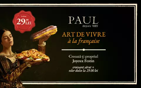 PAUL România prezintă oferta Joyeux Festin, o incursiune în gastronomia franțuzească