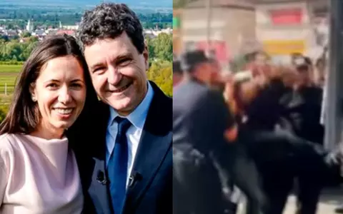 Videoclip viral cu Nicușor Dan și Mirabela Grădinaru în timp ce sunt băgați cu forța în duba Jandarmeriei. Cuplul prezidențial, în mijlocul celui mai tensionat protest civic, în 2012