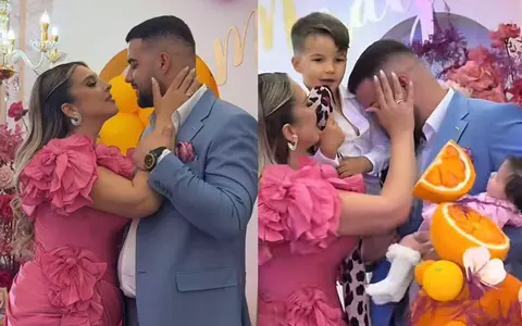 Culiță Sterp a izbucnit în lacrimi la botezul fetiței sale. Gestul făcut de mama Geta când și-a văzut băiatul plângând a stârnit controverse / Imagini de la petrecere