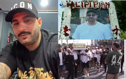 Scene tulburătoare la înmormântarea lui Ciprian Pian. Soția a organizat o cununie simbolică, iar copiii au stat nedezlipiți de tatăl lor / Ce artiști au venit să-i aducă un ultim omagiu