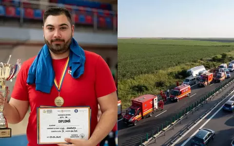 Filmul tragediei de pe A2. Antrenorul de baschet Marius Coman a murit la doar 23 de ani: „A zburat prin geam. Nimeni nu a avut centură”