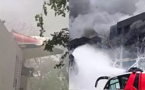 Un tânăr a sărit de la etajul doi al hotelului pentru a supraviețui tragediei aviatice din India. Era în pauza de prânz când avionul s-a prăbușit peste clădire