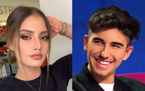 Cum s-au afișat împreună Sebastian Dobrincu și fiica lui Virgil Ianțu pe Calea Victoriei. Jasmina a renunțat la sandale în plină stradă și a mers desculță