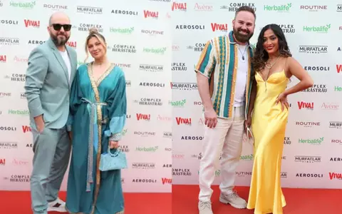 Cele mai elegante cupluri de la Petrecerea VIVA! 2025. Soții Lora și Ionuț Ghenu și Bella Santiago și Nicu Grigore strălucit pe covorul roșu