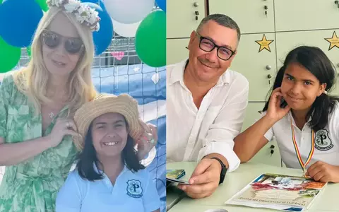 Victor Ponta și Daciana Sârbu, prima apariție împreună după divorț. Au fost prezenți la absolvirea clasei a III-a a Mariei, fiica lor adoptată