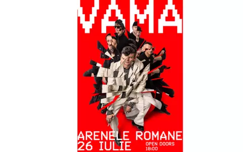 VAMA revine la Arenele Romane pe 26 iulie, pentru un concert de vară memorabil
