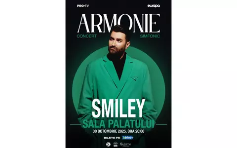 Smiley anunță concertul-eveniment „ARMONIE”, o experiență imersivă alături de o orchestră simfonică formată din 45 de muzicieni