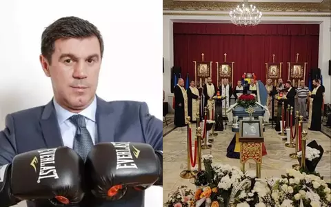 Lacrimi și durere la priveghiul lui Mihai Leu! Soția și fiul campionului și-au fost sprijin unul pentru celălalt în cel mai greu moment, 10 preoți au oficiat slujba, iar sute de oameni l-au aplaudat în Hunedoara