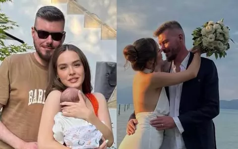 Mara, fiica Ralucăi Moianu, și Virgil Boglea s-au căsătorit religios în Italia. Primele imagini de la nuntă: mireasa a purtat o rochie mulată și a ales un buchet cu flori albe