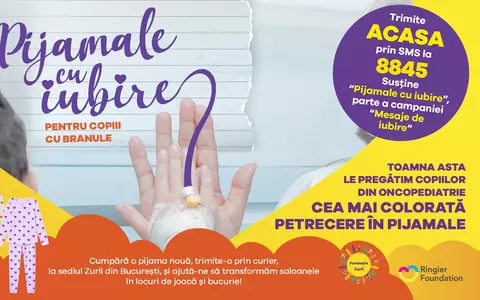 Fundația Zurli si Fundația Ringier lansează campania „Pijamale cu iubire”