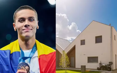 Cum arată vila lui David Popovici de pe malul Lacului Tătaru. Este amenajată modern, are o curte generoasă și piscină semiolimpică