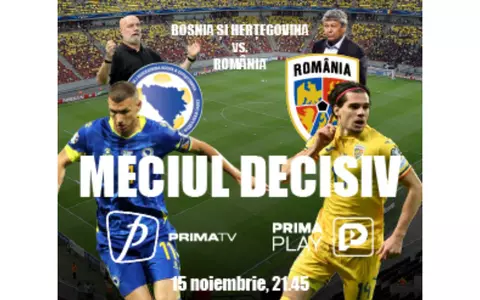 Un singur glas, o singură țară: Hai România, la Mondial! Susține și tu Naționala! Mesajul tău ajunge la “tricolori”. Bosnia - România, LIVE pe Prima TV. Câștigăm împreună!