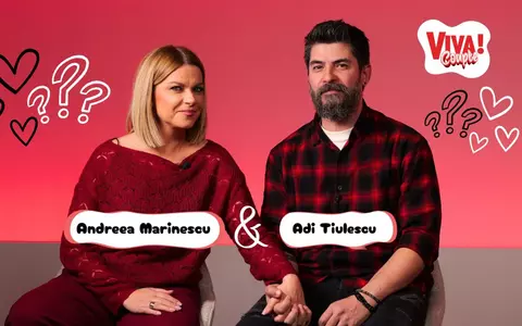 Andreea Marinescu şi Adi Tiulescu, prima apariție împreună la o emisiune. Detalii neștiute despre începutul relației lor, la VIVA Couple!: „La o crimă ne-am cunoscut. La o știre. El a făcut primul pas”