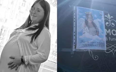 Mirela, gravida moartă în explozia din Rahova, înmormântată în rochie de mireasă. Imagini dureroase de la ceremonia funerară: prietenii și rudele poartă tricouri cu chipul ei