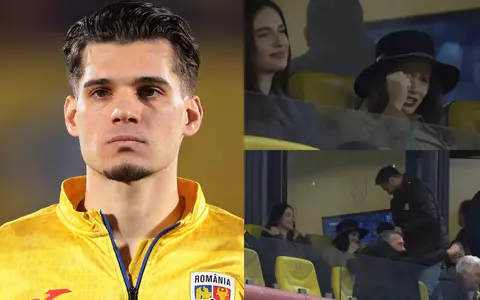 Ianis Hagi, susținut din tribune de familie, la meciul România – Moldova.  Cum au fost surprinse soția și sora lui: Kira a fost în culmea emoțiilor la golul fratelui ei