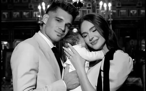 Elena și Ianis Hagi și-au botezat băiețelul la nici două luni de la naștere. Ce nume special au ales