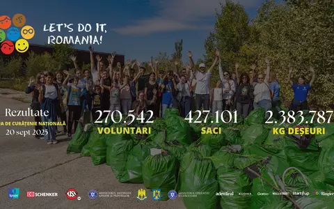 Peste 270.000 de voluntari mobilizați în primul an în care Ziua de Curățenie Națională s-a desfășurat sub lege oficială