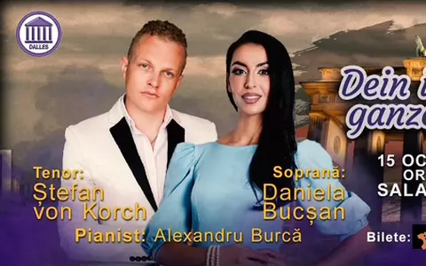 Tenorul ŞTEFAN von KORCH aduce VALSURI CELEBRE pe 15 octombrie la Sala Dalles în stagiunea Musical Extravaganza