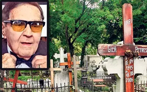 Mormântul lui Gică Petrescu din Cimitirul Bellu, lăsat în paragină de autorități. Cine a îngrijit, recent, locul de veci al marelui artist care s-a stins în urmă cu 19 ani