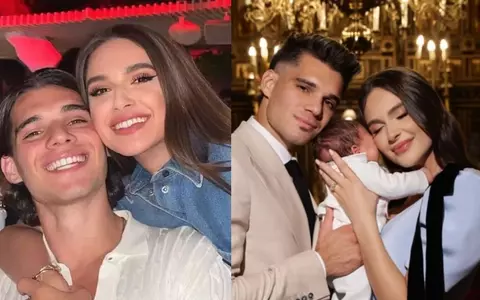 Elena, soția lui Ianis Hagi, imagine adorabilă alături de fiul lor. Cum l-a susținut pe tatăl lui la meciul România-Bosnia: „Cel mai mare mic fan al tăticului”