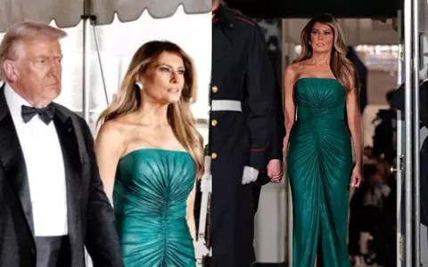 Melania Trump a strălucit la Casa Albă, la recepția pentru Prințul moștenitor saudit. Cât costă rochia verde-smarald și ce semnifică această culoare, în context