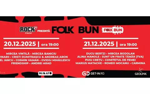 Pe 20 și în 21 decembrie, Gala Folk Bun - 10 ani revine în forță cu două spectacole folk