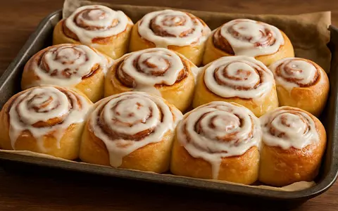 Rețetă de rulouri cu scorțișoară și glazură. Desertul a devenit viral pe TikTok