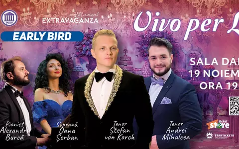 După două concerte în America Centrală, tenorul ŞTEFAN von KORCH revine la Bucureşti pentru recitalul „VIVO PER LEI”  din 19 noiembrie 