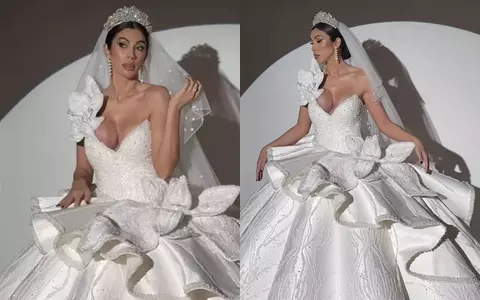 Raluca Pastramă, apariție neașteptată în rochie de mireasă și cu voal pe cap: „Corp superb. Este foarte frumoasă!”