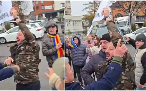 Adrian Bazavan, bărbatul care i-a strigat lui Călin Georgescu "Marș la Moscova" acuză că a fost lovit și agresat: "Mi-au dat palme, pumni. Am depus și o plângere la poliție"