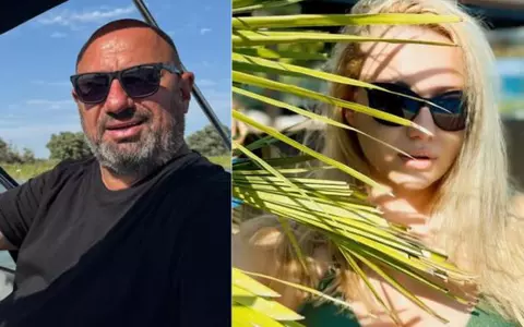Cătălin Scărlătescu și iubita lui, Elena, s-au fotografiat în sfârșit împreună, în ziua 41 a vacanței lor în Mexic: "M-a scos la plimbare"