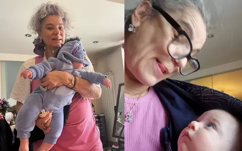 Maia Morgenstern, momente de tandrețe cu nepotul ei. Noi fotografii cu micuțul Amos Ezra, în ipostaze adorabile: „Oare mai apucăm o oră de somn?”