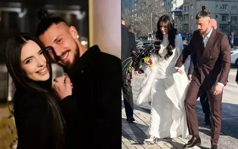 Radu Drăgușin s-a căsătorit cu Ioana Stan. Primele imagini de la cununia civilă / De ce au lipsit de la eveniment colegii lui de la Tottenham