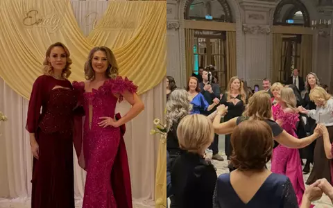Gabriela Firea și-a botezat nepoata, pe micuța Emily Victoria. Imagini de la petrecere: decor de poveste, cu trandafiri albi, atmosferă întreținută de Mirela Vaida și ținute spectaculoase