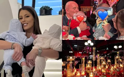Roxana Nemeș și Călin Hagima și-au botezat gemenii, Ania și Zain, în secret. Imagini de la petrecere: decor de lux cu sute de trandafiri și lumânări, ținute spectaculoase și meniu de cinci stele