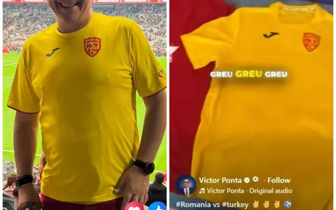 Victor Ponta a purtat tricoul Turciei pe sub cel al României, pe stadion, la meci. A fost taxat pentru duplicitate: "Patriotism în straturi, ca ceapa degerată"