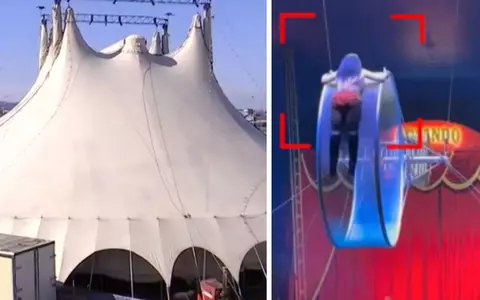 O acrobată a căzut 4 metri, în gol, de pe "Roata Morții", la un spectacol de circ în București. Acum trei săptămâni, în Craiova, s-a petrecut un accident similar