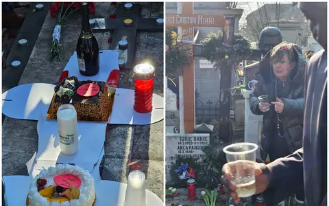 Anca Pandrea a mers cu tort și șampanie la cimitirul Sfânta Vineri, de ziua lui Iurie Darie: ”A fost copleșitor”. Ce decizie a luat actrița / EXCLUSIV