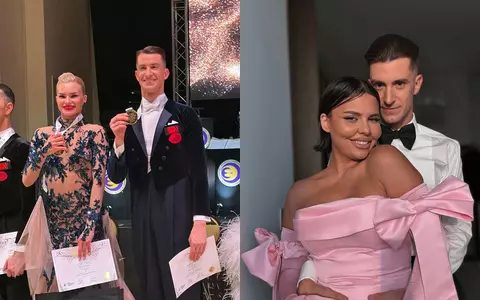 Rareș Cojoc, medaliat cu aur la cel mai vechi concurs de dans din lume, alături de Andreea Matei. Ce făcea Andreea Popescu, fosta lui soție, în timpul victoriei