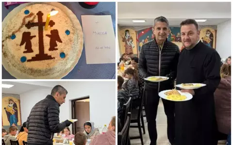 Semnul divin apărut la mormântul lui Mircea Lucescu, în timpul slujbei religioase pentru parastasul de 40 de zile: "Dumnezeu să binecuvânteze această familie!"