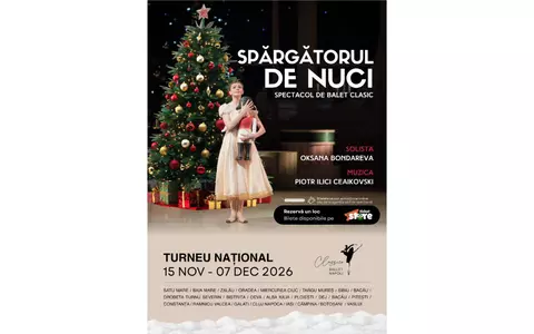 „Spargatorul de Nuci” – un turneu de poveste pentru intreaga familie, aduce magia baletului in intreaga tara (15 noiembrie – 15 decembrie, 2026)