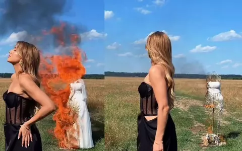 Codruța Filip explică de ce și-a ars rochia de mireasă, purtată la nunta cu Valentin Sanfira, și nu a donat-o: "M-a ajutat tata în sensul ăsta. A fost oricum dureros!"