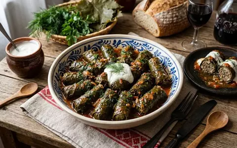 Rețeta de sarmale de vară în foi de viță, ușoare și delicioase. Ingredientul proaspăt care le transformă complet gustul