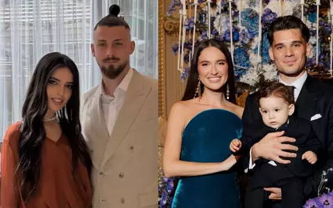 Ioana Stan, soția lui Radu Drăgușin, apariție spectaculoasă la tăierea moțului fiului lui Ianis Hagi. A purtat o rochie în valoare de 2.000 de euro