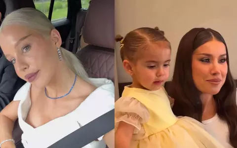Carmen Grebenișan și-a botezat fiul, pe micuțul Kadri. Imagini de la biserică: influencerița și partenerul ei au ales ținute simple, iar Alina Ceușan a fost nașă / De ce petrecerea are loc mâine