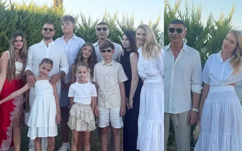 Tablou de familie! Valentina Pelinel, imagini rare cu Cristi Borcea și 8 dintre cei 9 copii pe care îi are afaceristul: „Vacanțele trec, amintirile rămân”