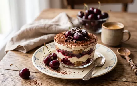 Rețetă de tiramisu cu cireșe. Este perfect pentru vară și a devenit viral pe TikTok