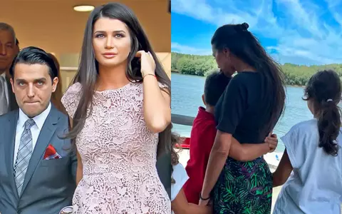Imagini superbe cu cei doi copii ai Elenei Băsescu din căsnicia cu Bogdan Ionescu. Fostul ginere al lui Traian Băsescu, escapadă la mare cu Sofia și Traian